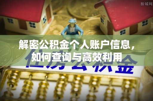 蔡甸解密公积金个人账户信息，如何查询与高效利用