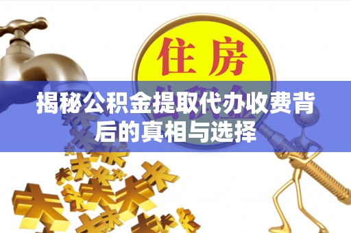 蔡甸揭秘公积金提取代办收费背后的真相与选择