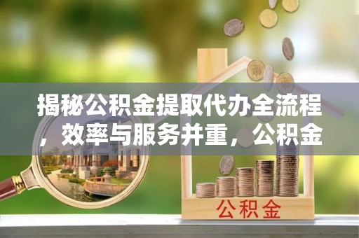 蔡甸揭秘公积金提取代办全流程，效率与服务并重，公积金提取代办要多久不再是难题