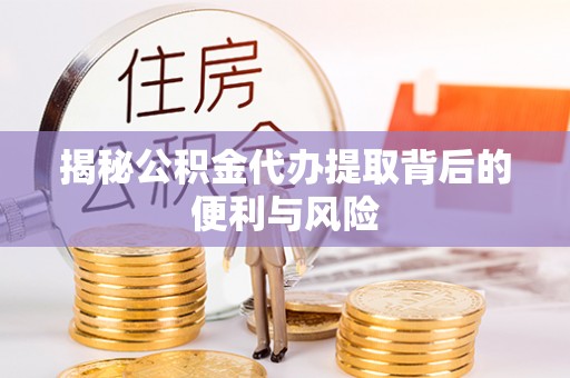 蔡甸揭秘公积金代办提取背后的便利与风险