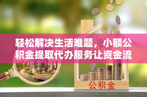 蔡甸轻松解决生活难题，小额公积金提取代办服务让资金流动更便捷