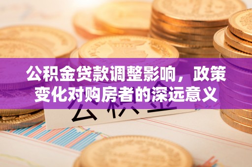 蔡甸公积金贷款调整影响，政策变化对购房者的深远意义