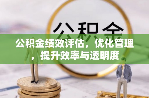 蔡甸公积金绩效评估，优化管理，提升效率与透明度