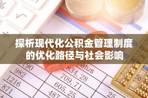 蔡甸探析现代化公积金管理制度的优化路径与社会影响