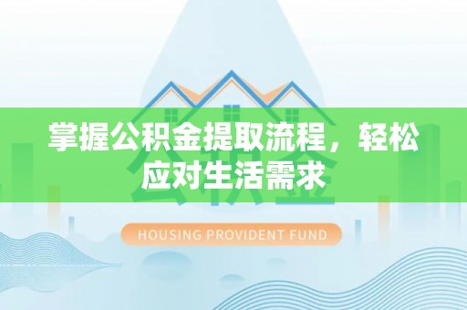 蔡甸掌握公积金提取流程，轻松应对生活需求
