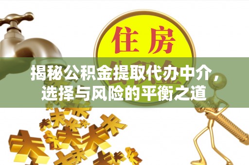 蔡甸揭秘公积金提取代办中介，选择与风险的平衡之道