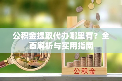 蔡甸公积金提取代办哪里有？全面解析与实用指南