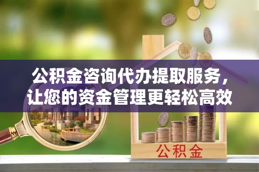 蔡甸公积金咨询代办提取服务，让您的资金管理更轻松高效