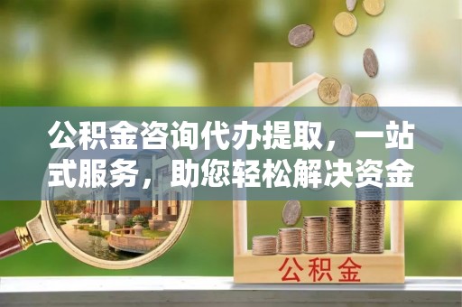 蔡甸公积金咨询代办提取，一站式服务，助您轻松解决资金难题