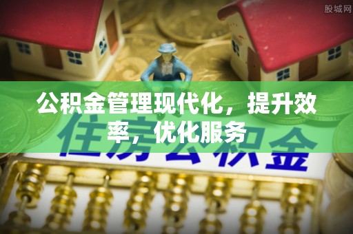 蔡甸公积金管理现代化，提升效率，优化服务