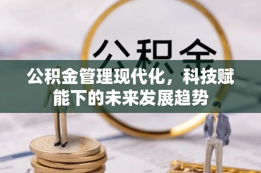 蔡甸公积金管理现代化，科技赋能下的未来发展趋势