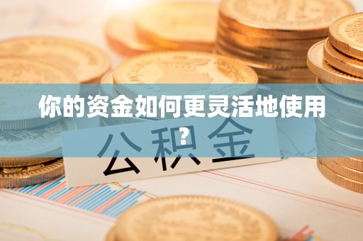 蔡甸你的资金如何更灵活地使用？