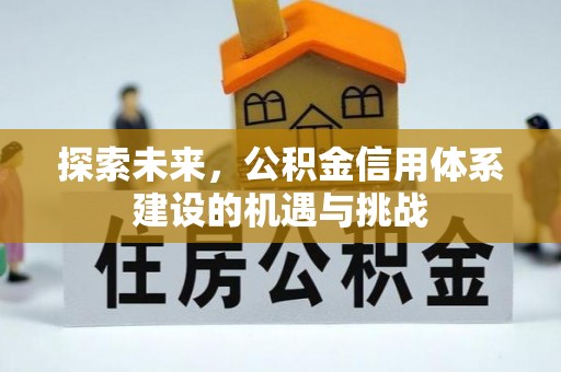 蔡甸探索未来，公积金信用体系建设的机遇与挑战