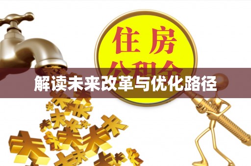 蔡甸解读未来改革与优化路径